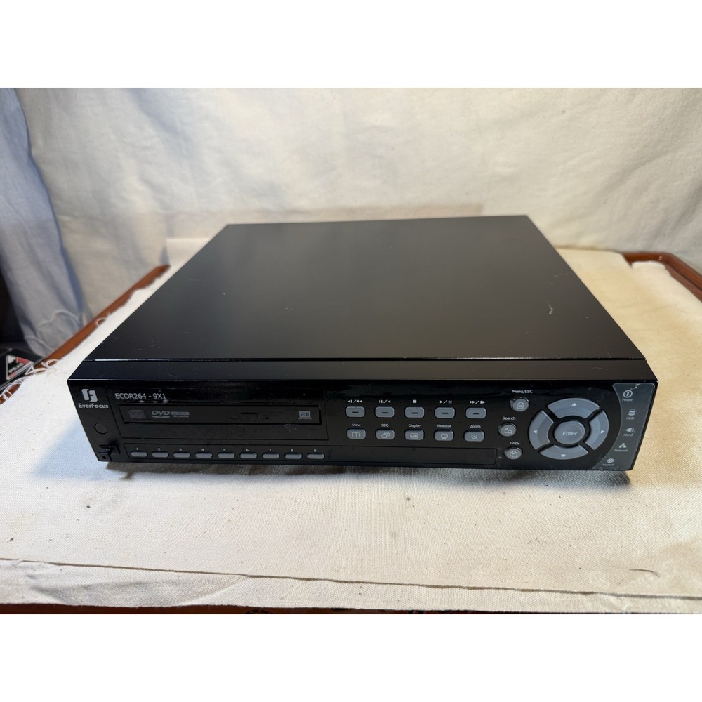 EverFocus ECOR264-9X1 9 Channel DVR‎ with DVD-RW & VGA Output – Untested